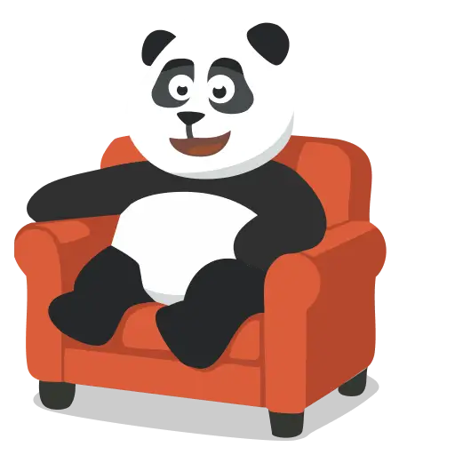 Panda on Sofa